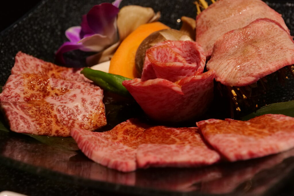 ディナーメニューの特選和牛